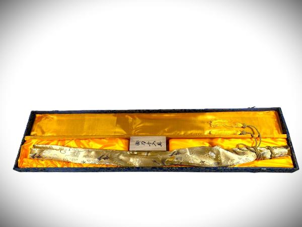 Daimyo Katana mit 12-mal gefalteter Damast Klinge Feng Lin Handgeschmiedetes Samurai Schwert